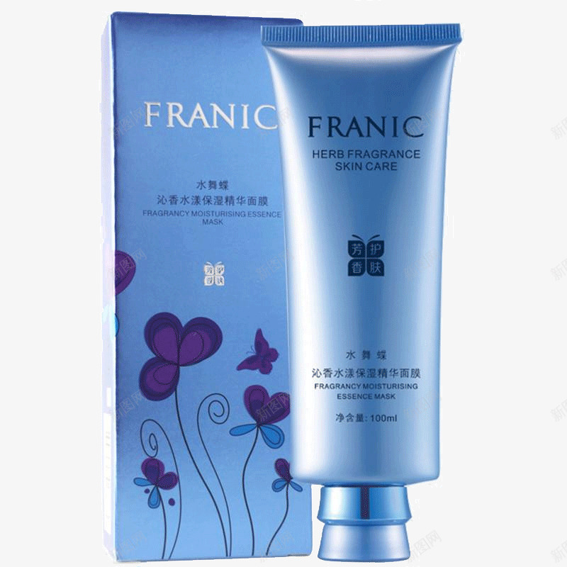 沁香水漾保湿精华面膜png免抠素材_88icon https://88icon.com 产品实物 保湿精华面膜 化妆品 法兰琳卡 美妆