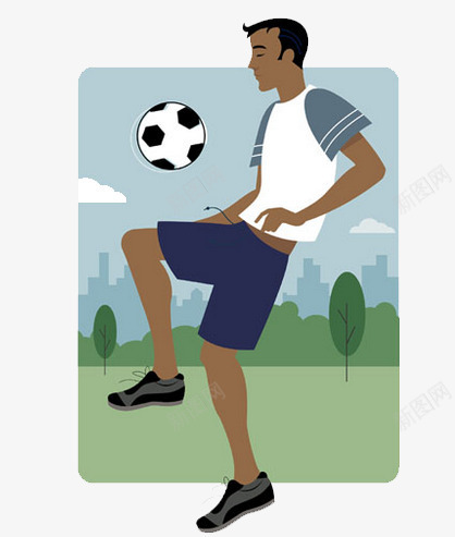 踢足球的男子png免抠素材_88icon https://88icon.com 体育 足球竞技 身体活动 运动员 防守