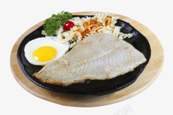 铁板意面鳕鱼排西餐套餐素材