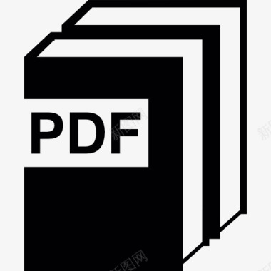 图书馆海报PDF图标图标