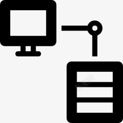 电脑类数据库电子链接服务器技术素材
