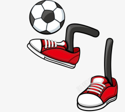 鞋子和足球素材