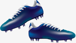 蓝色足球鞋素材
