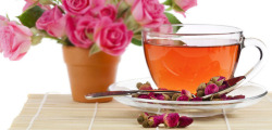 玫瑰茶鲜花桌子玫瑰茶鲜花高清图片