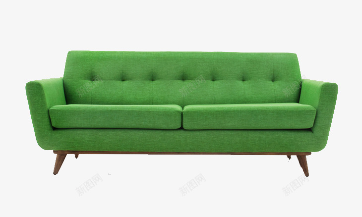 绿色沙发png免抠素材_88icon https://88icon.com 大沙发 家具 沙发 长沙发
