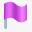 紫色的旗帜标识图标图标