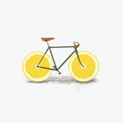 棕色自行车黄色自行车高清图片