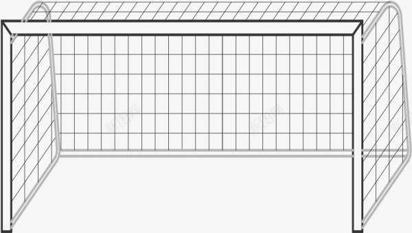 手绘足球球门png免抠素材_88icon https://88icon.com 免抠图 抠图 插画 球门 装饰画 足球球门