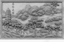 古代围墙中国风灰色素材