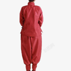 陕北特色服装红色布料舒服素材