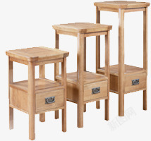 实木桌子高低桌促销素材
