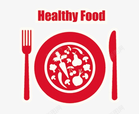 餐具健康美食西餐餐具图标图标
