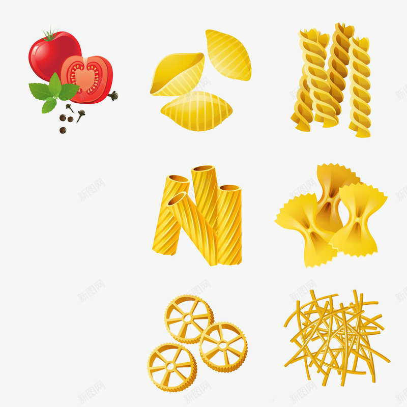 空心面食材png免抠素材_88icon https://88icon.com 意大利面 生活百科 空心面 美食 西红柿 西餐 面条 餐饮美食