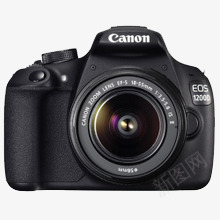 佳能EOS1200D套机png免抠素材_88icon https://88icon.com 产品实物 佳能 数码相机 相机 黑色