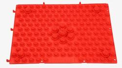 红色长方形可拼接指压板素材