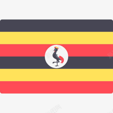 国家乌干达图标图标