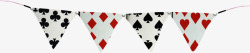 创意扑克牌装饰素材