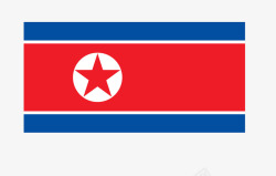 朝鲜国旗素材