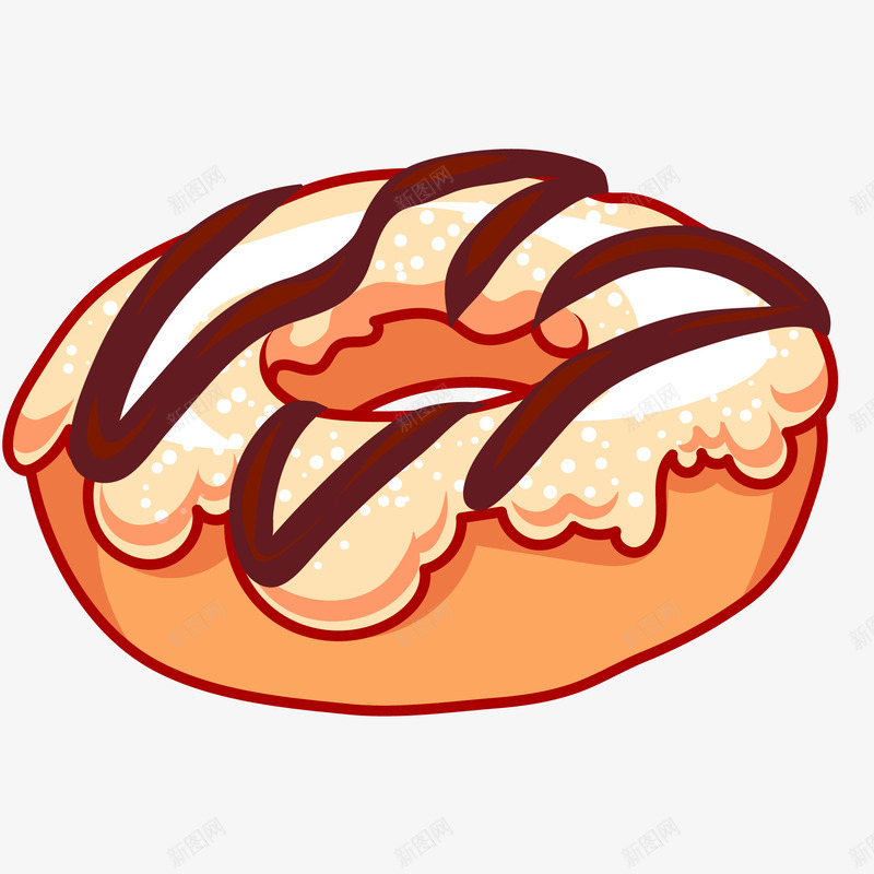 卡通手绘甜甜圈食物矢量图ai免抠素材_88icon https://88icon.com 卡通 天猫吃货节 手绘 甜品 甜甜圈 美食 食物 矢量图