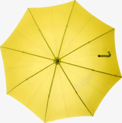 黄色卡通夏日雨伞效果素材