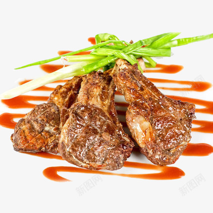 美食羊排png免抠素材_88icon https://88icon.com 孜然味 羊小排 羊肉 西餐 食物