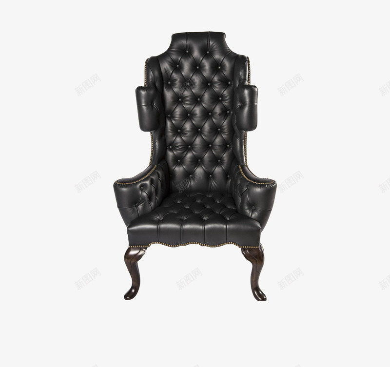皮沙发png免抠素材_88icon https://88icon.com 沙发 皮质 黑色