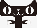 黑色可爱兴奋天猫造型png免抠素材_88icon https://88icon.com 兴奋 可爱 造型 黑色