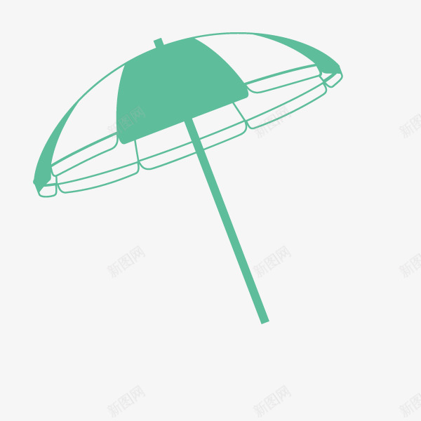 透明绿色雨伞png免抠素材_88icon https://88icon.com 绿色 透明 雨伞