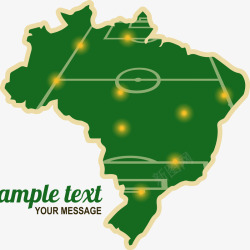 巴西足球场地图素材