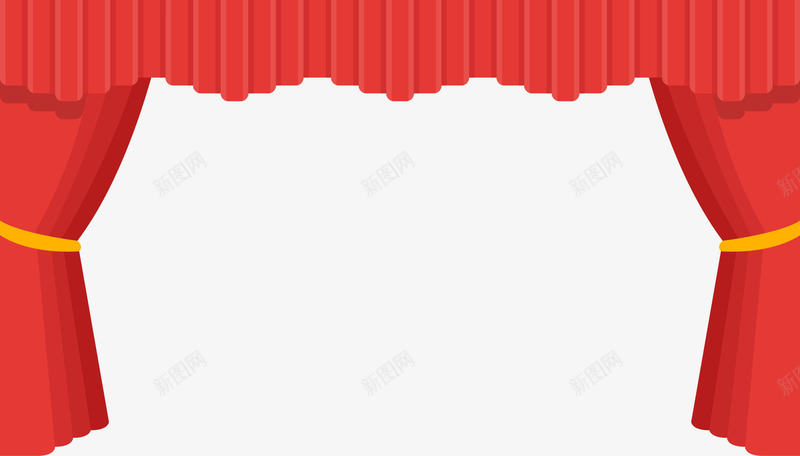 红色拉幕png免抠素材_88icon https://88icon.com 帷幕 幕布 拉幕 窗帘 红布幕 红绸幕 红色