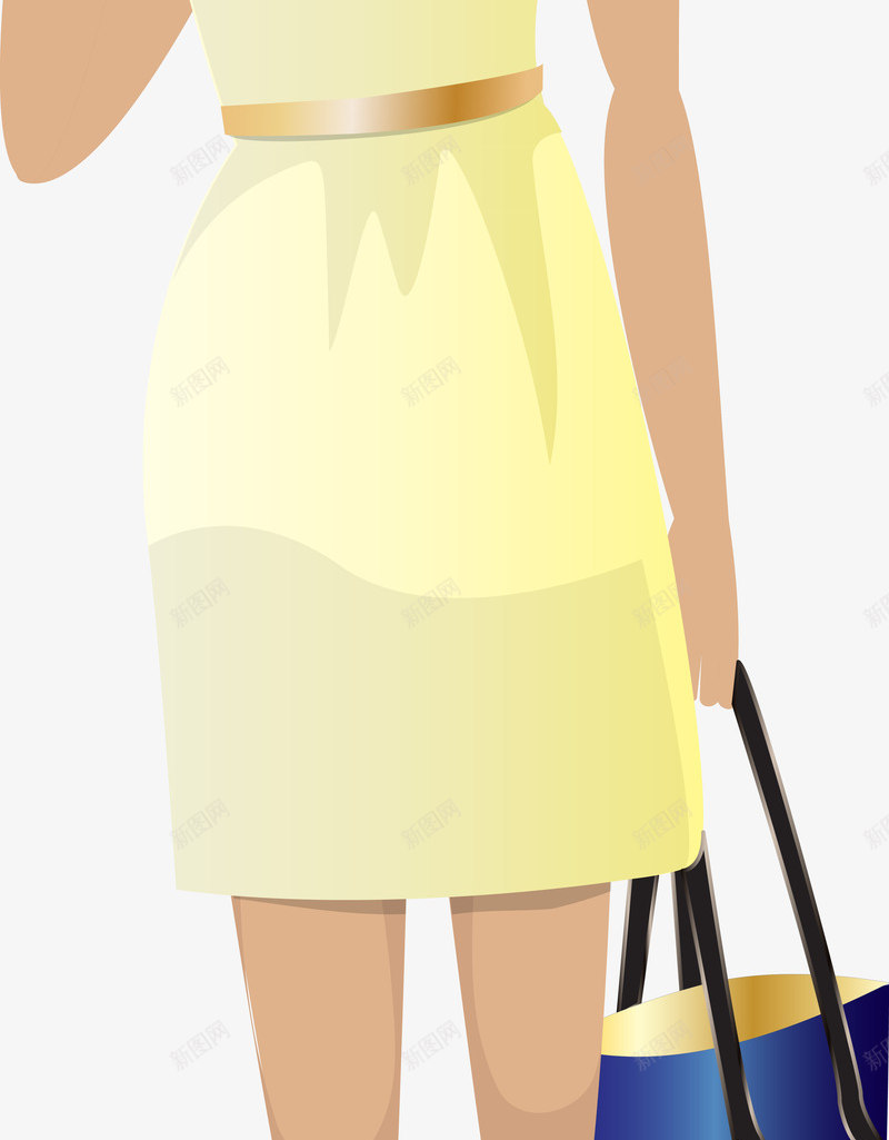 卡通逛街女郎png免抠素材_88icon https://88icon.com 卡通逛街女郎 商业街人物 地产广告