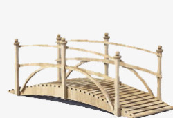 护栏模型护栏木头小桥高清图片