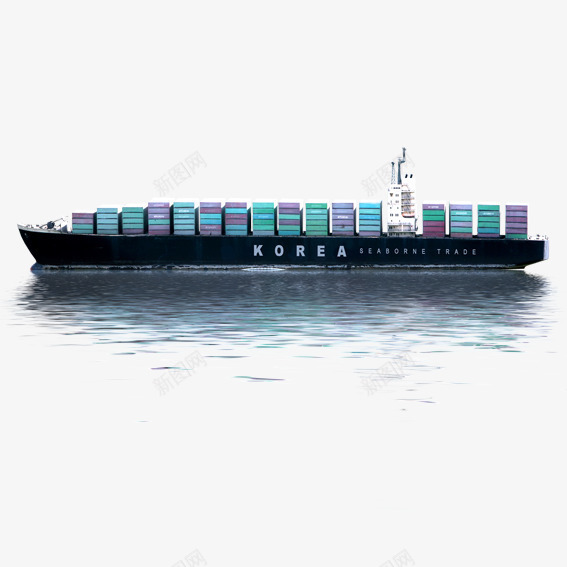 集装箱船png免抠素材_88icon https://88icon.com 物流 航海 船 集装箱