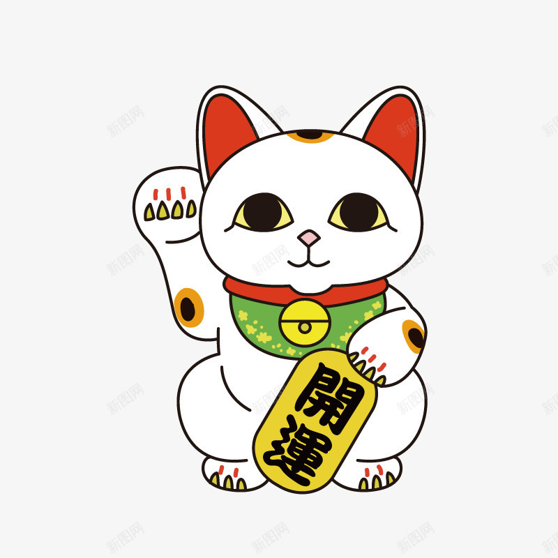 卡通手绘可爱的招财猫png免抠素材_88icon https://88icon.com 创意 动漫动画 卡通手绘 可爱的 招财猫 猫咪