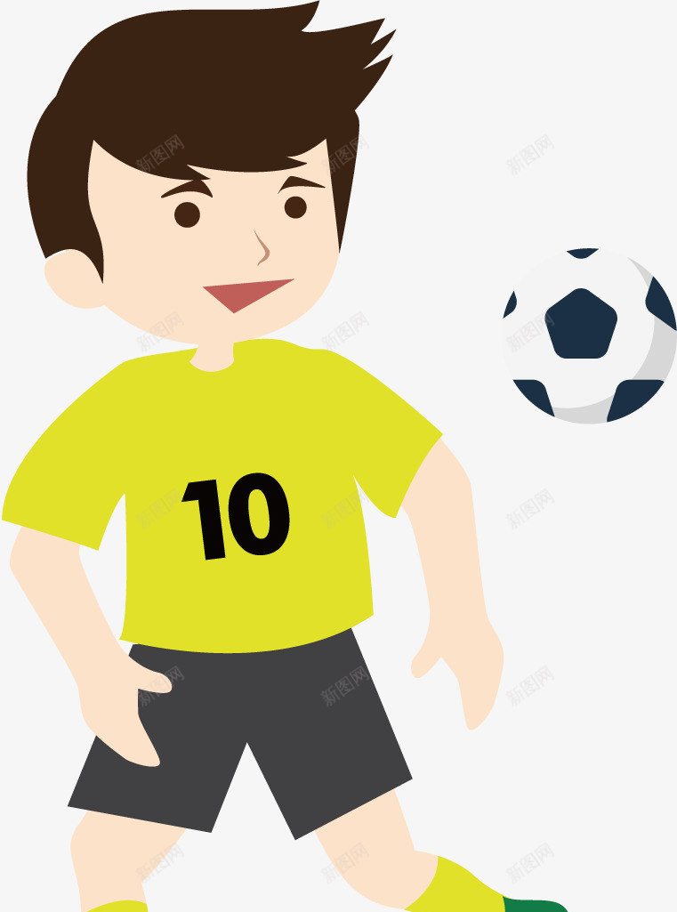 小孩踢足球png免抠素材_88icon https://88icon.com 儿童 小孩 踢足球