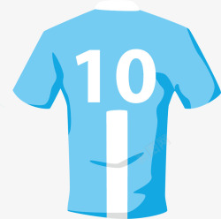 10号足球球衣矢量图素材