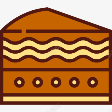 食物蛋糕面包卷一块蛋糕图标图标