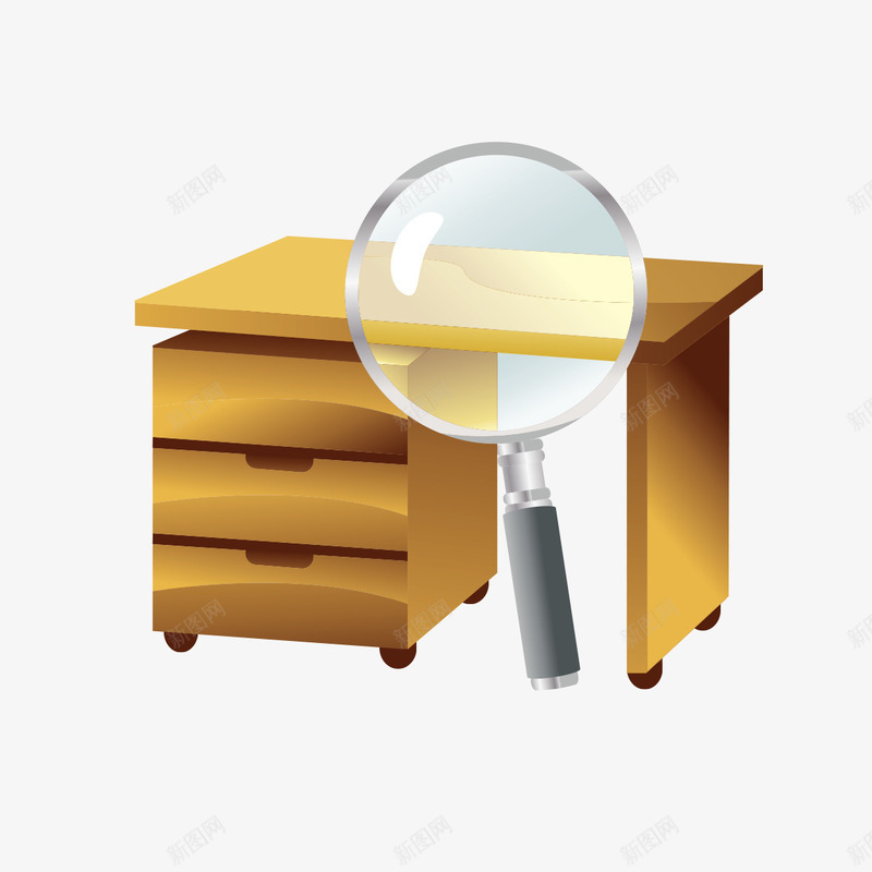 放大镜和桌子图案png免抠素材_88icon https://88icon.com 图案 放大镜 放大镜和桌子图案 桌子