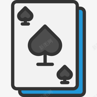 实物扑克卡图标图标