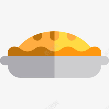 烤食品和餐厅派图标图标