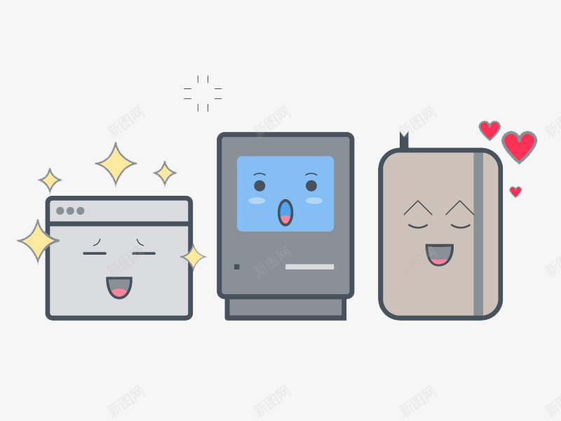 简约家电图png免抠素材_88icon https://88icon.com 国外创意 家用电器 矢量插图