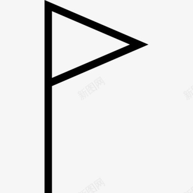 风国旗概述工具三角形图标图标
