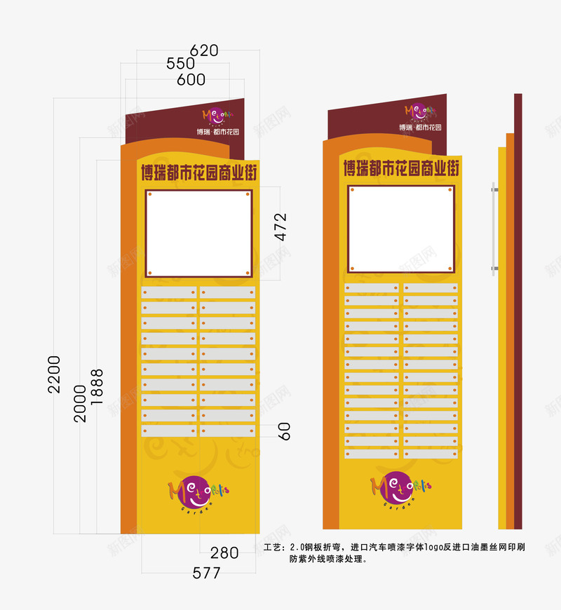 房地产方向导视牌png免抠素材_88icon https://88icon.com 导视 导视牌 房地产 方向