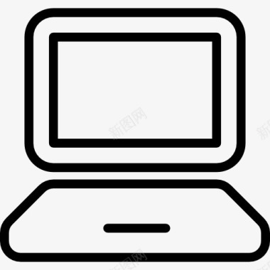 外形笔记本电脑的外形图标图标
