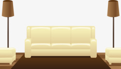 米色会议室沙发素材