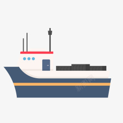 航海交通游轮大船矢量图素材