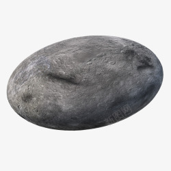 椭圆形陨石石块素材