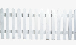 白色木头栅栏素材