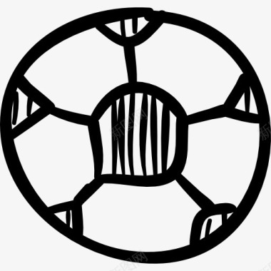 足球足球手绘玩具图标图标