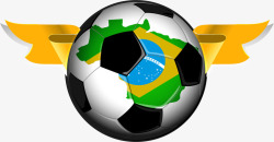 世界杯黑白色足球素材